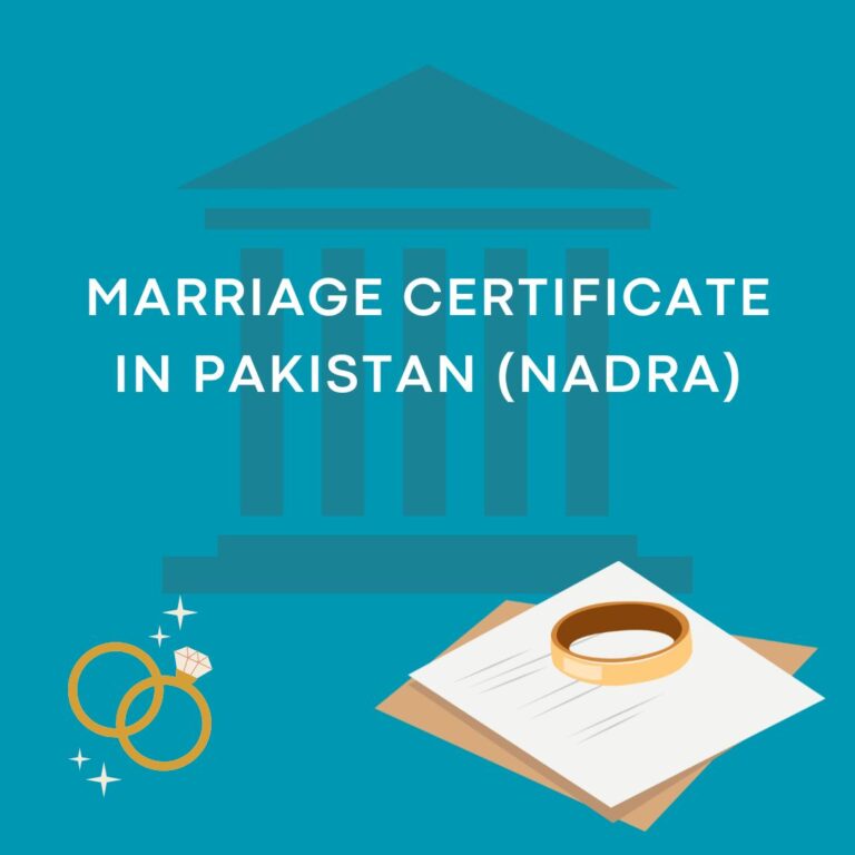 Marriage Certificate in Pakistan Nadra